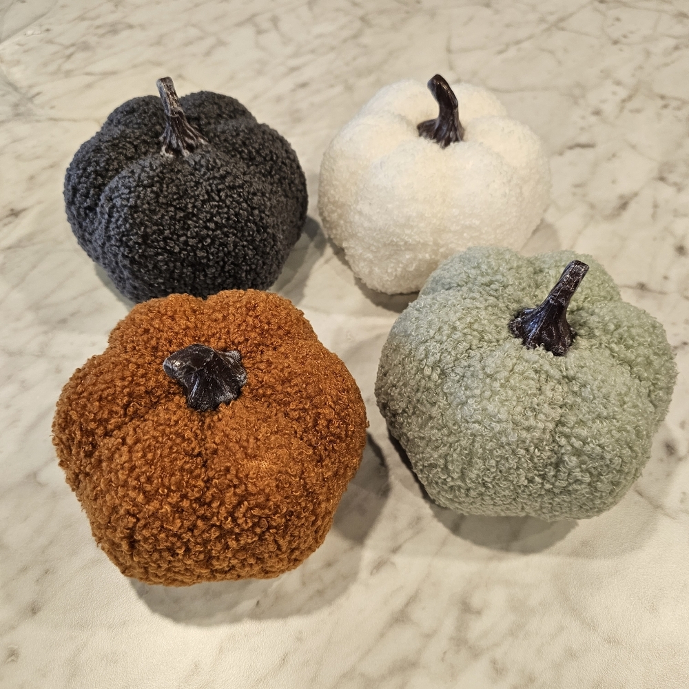 Sherpa Pumpkins Set of 4 Medium - Picture 13 of 13